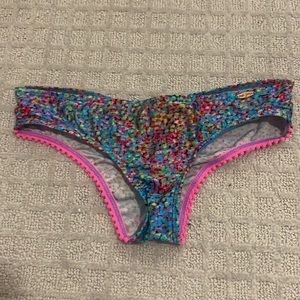 luli fama printed bikini bottom